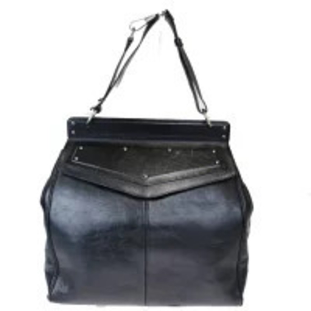 Saint Laurent Yves Rive Gauche archive bag front stud flap Black